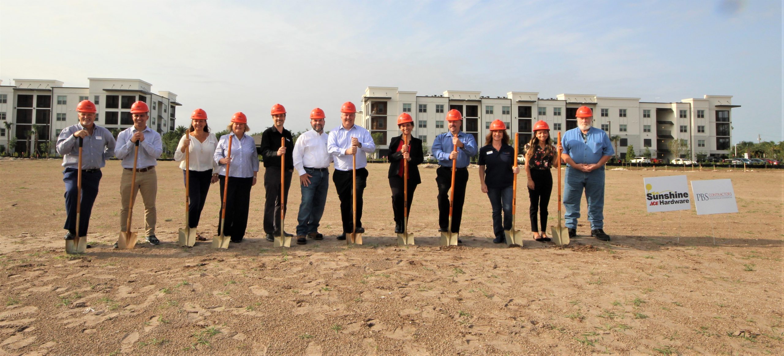 PBS CONTRACTORS BREAKS GROUND ON A NEW SUNSHINE ACE HARDWARE LOCATION AT FOUNDERS SQUARE 