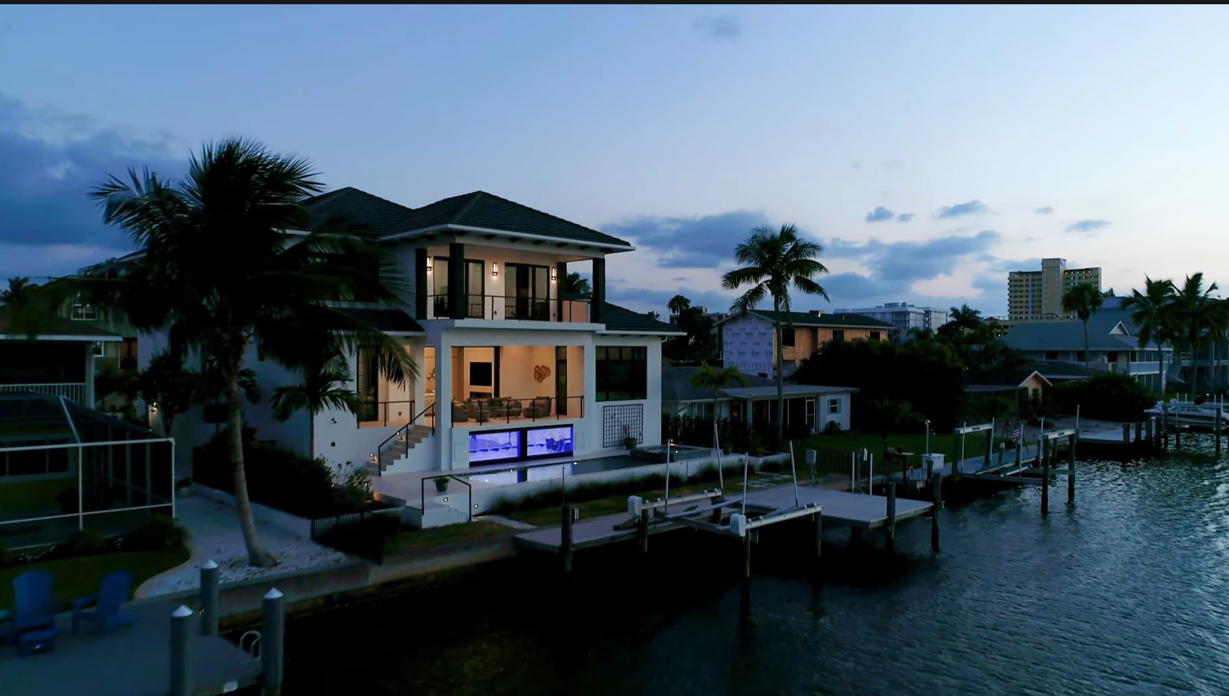 New Custom Waterfront Home in Naples Florida